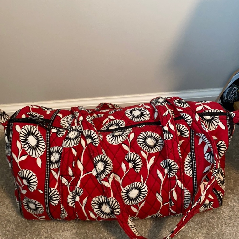 Red Sunflower Vera Bradley Travel Bag